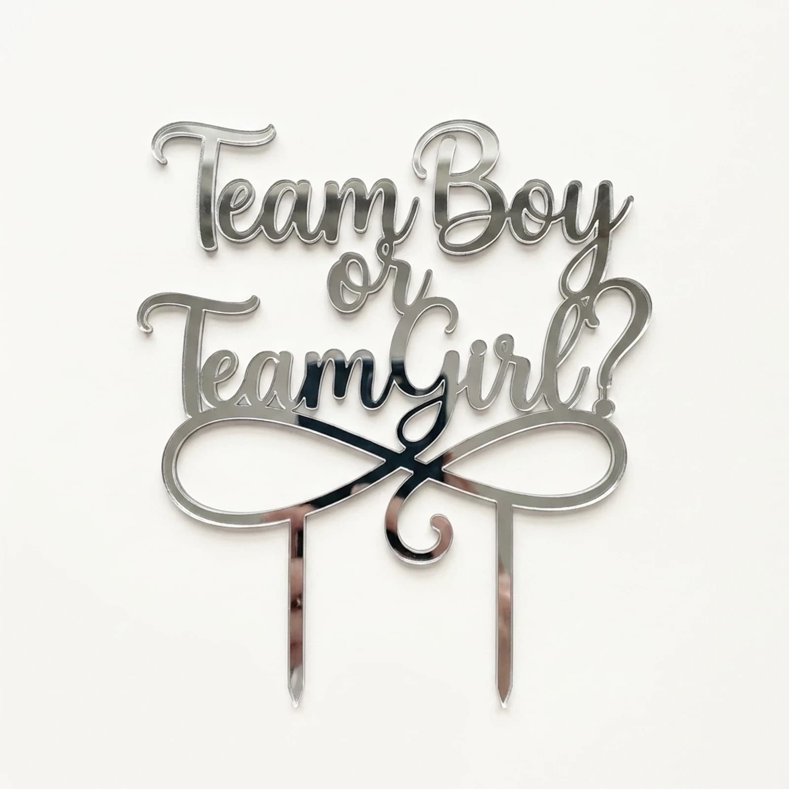 Cake Topper Team Boy or Team Girl