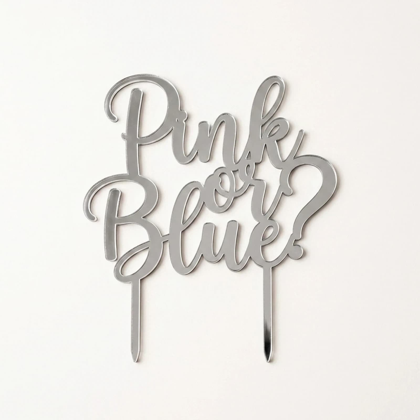 Cake Topper Pink or Blue?